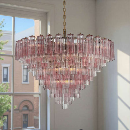 Crystorama Lighting Group Addis 28 Light 49" Wide Waterfall Chandelier