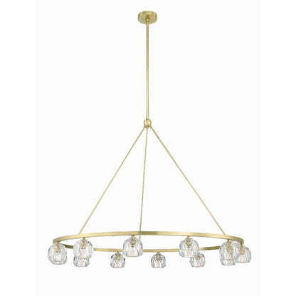 Crystorama Lighting Group Aragon 12 Light 48" Wide LED Crystal Ring Chandelier