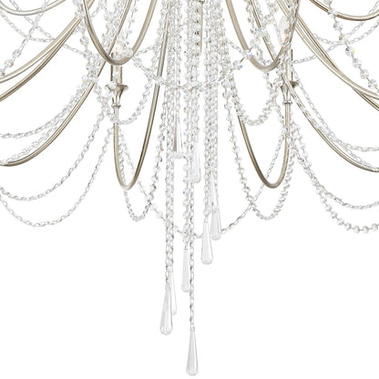 Crystorama Lighting Group Arcadia 15 Light 46" Wide Crystal Candle Style Chandelier with Hand Cut Crystal Accents