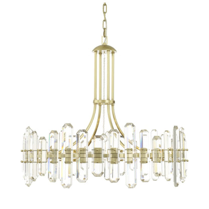 Crystorama Lighting Group Bolton 12 Light 31" Wide Crystal Drum Chandelier with Faceted Crystal Accents