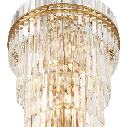Crystorama Lighting Group Hayes 31 Light 24" Wide Crystal Waterfall Chandelier