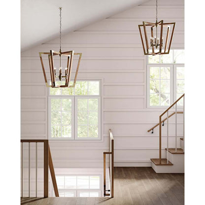 Currey and Company Bastian 6 Light 37" Wide Cage Chandelier