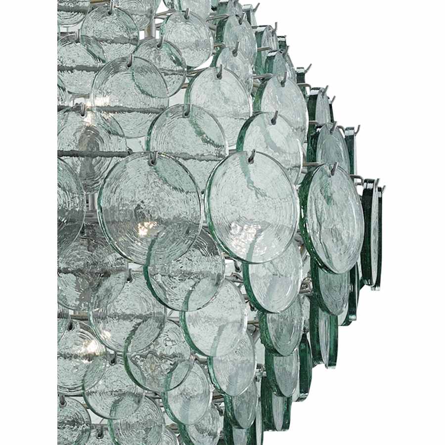 Currey and Company Braithwell 30" Wide 14 Light Wrought Iron Chandelier with Clear Glass Diffusers