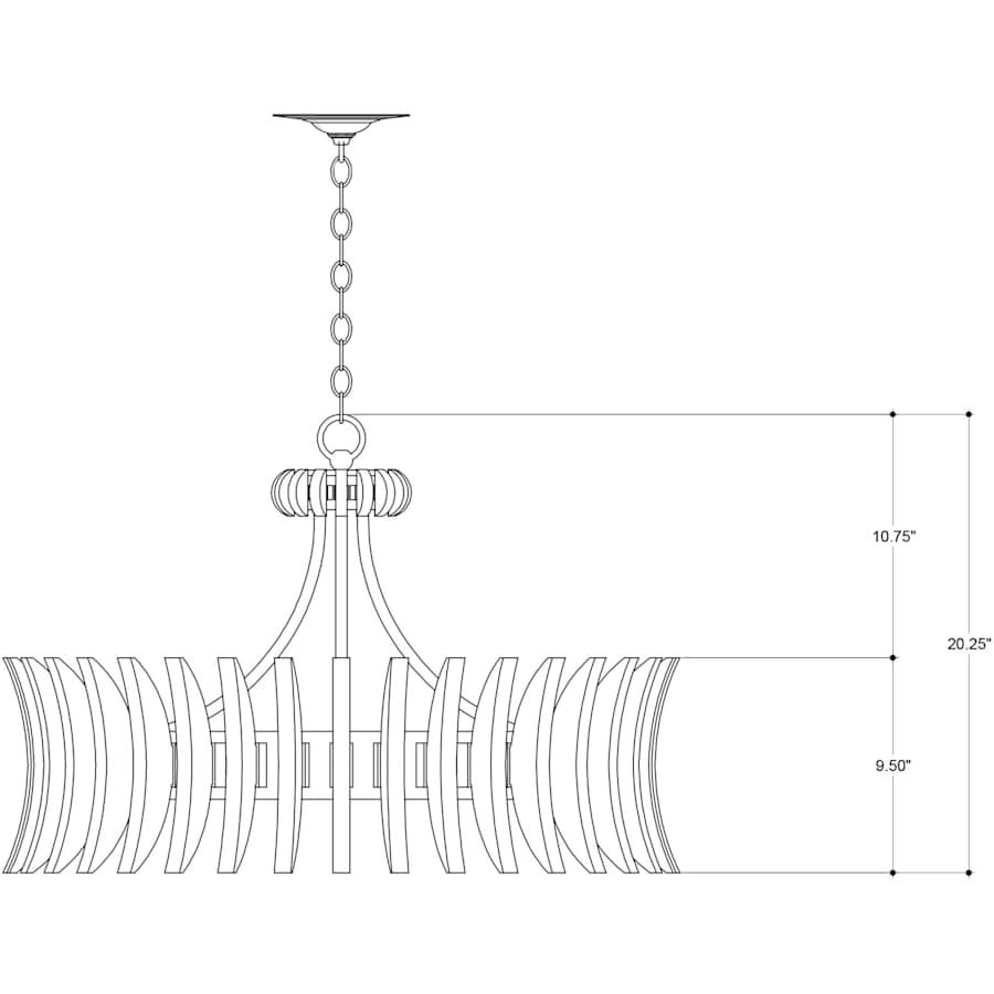 Currey and Company Coquette 8 Light 29" Wide Chandelier