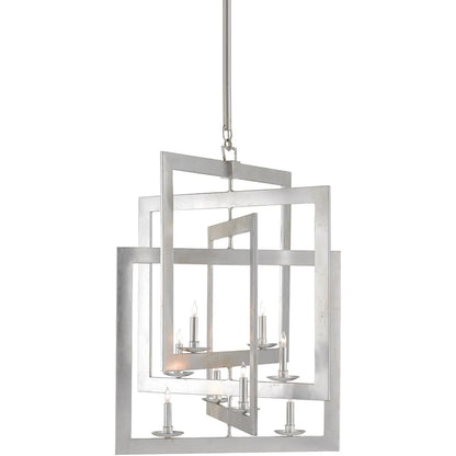 Currey and Company Middleton 8 Light 28" Wide 3 Tier Candle Style Chandelier