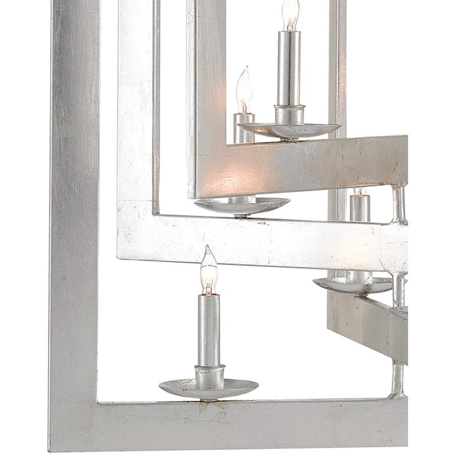 Currey and Company Middleton 8 Light 28" Wide 3 Tier Candle Style Chandelier