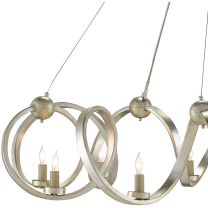 Currey and Company Ringmaster 10 Light 46" Wide Single Tier Candle Style Chandelier