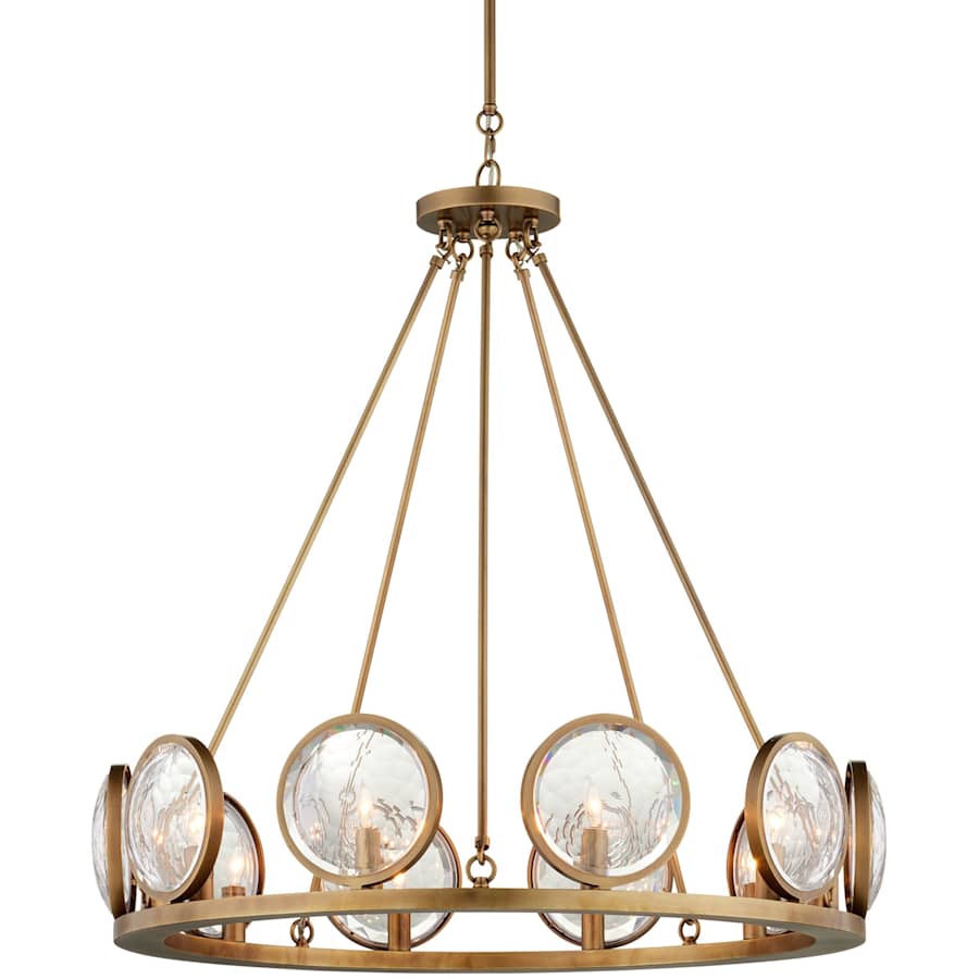 Currey and Company MarjieScope 10 Light 32" Wide Single Tier Crystal Chandelier