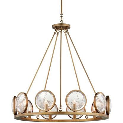 Currey and Company MarjieScope 10 Light 32" Wide Single Tier Crystal Chandelier