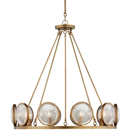 Currey and Company MarjieScope 10 Light 32" Wide Single Tier Crystal Chandelier