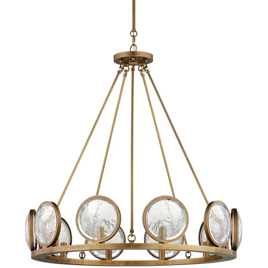 Currey and Company MarjieScope 10 Light 32" Wide Single Tier Crystal Chandelier