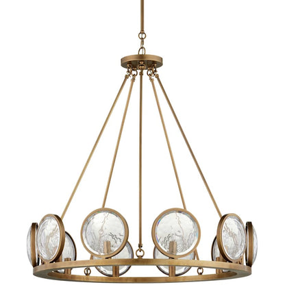 Currey and Company MarjieScope 10 Light 32" Wide Single Tier Crystal Chandelier