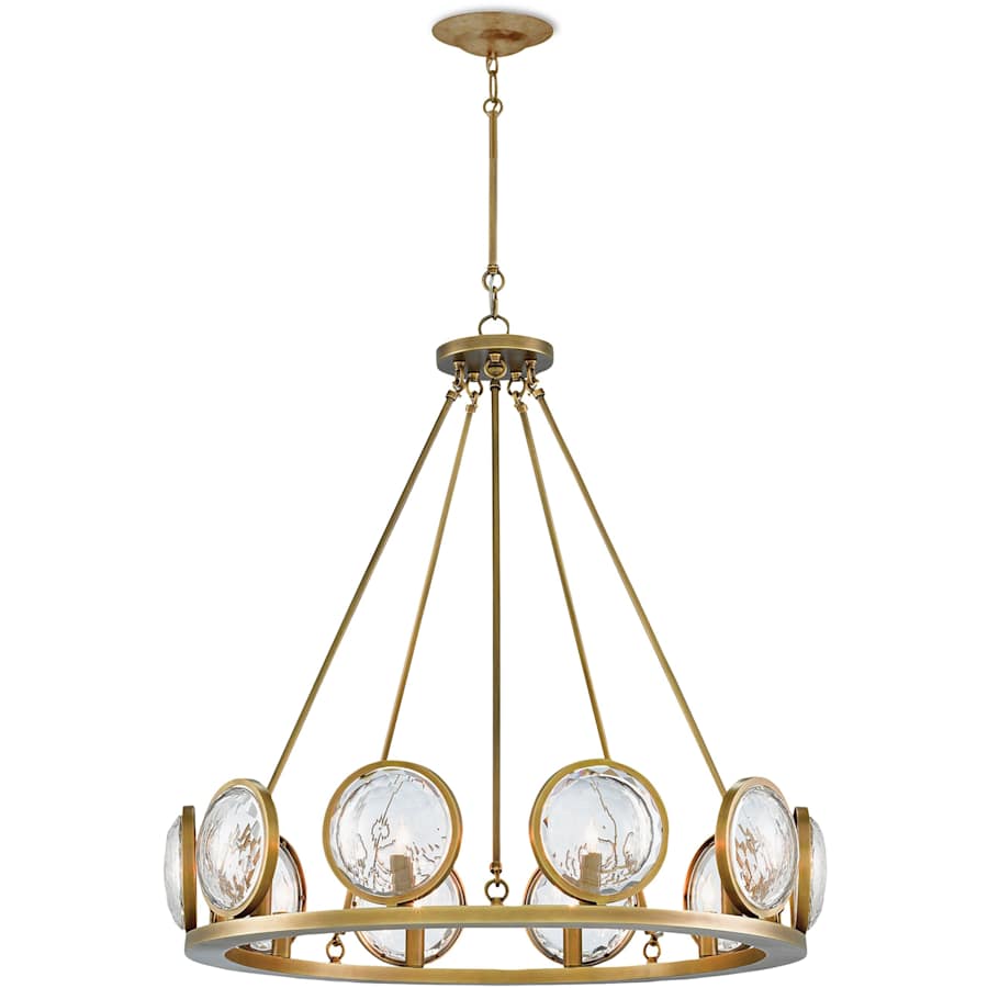 Currey and Company MarjieScope 10 Light 32" Wide Single Tier Crystal Chandelier