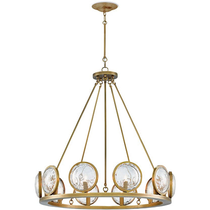 Currey and Company MarjieScope 10 Light 32" Wide Single Tier Crystal Chandelier