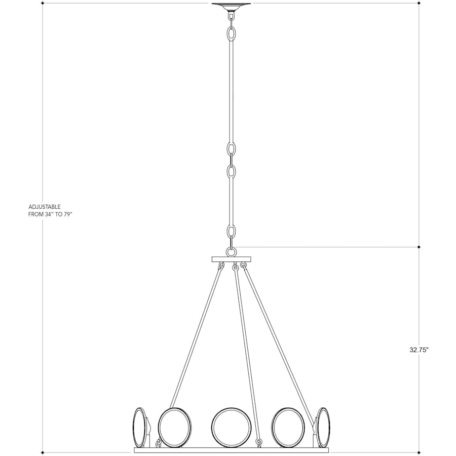 Currey and Company MarjieScope 10 Light 32" Wide Single Tier Crystal Chandelier