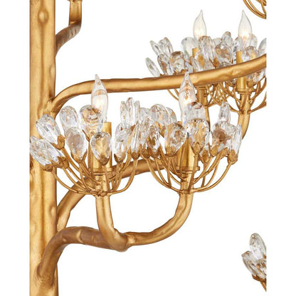Currey and Company Agave Americana 22 Light 42" Wide 5 Tier Chandelier