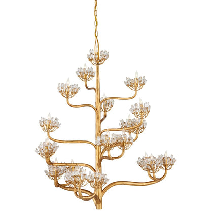 Currey and Company Agave Americana 22 Light 42" Wide 5 Tier Chandelier