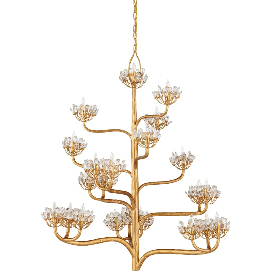 Currey and Company Agave Americana 22 Light 42" Wide 5 Tier Chandelier