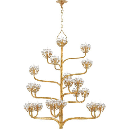 Currey and Company Agave Americana 22 Light 42" Wide 5 Tier Chandelier