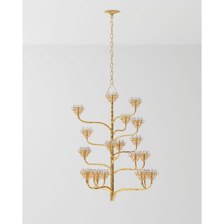 Currey and Company Agave Americana 22 Light 42" Wide 5 Tier Chandelier