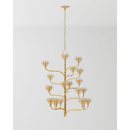 Currey and Company Agave Americana 22 Light 42" Wide 5 Tier Chandelier