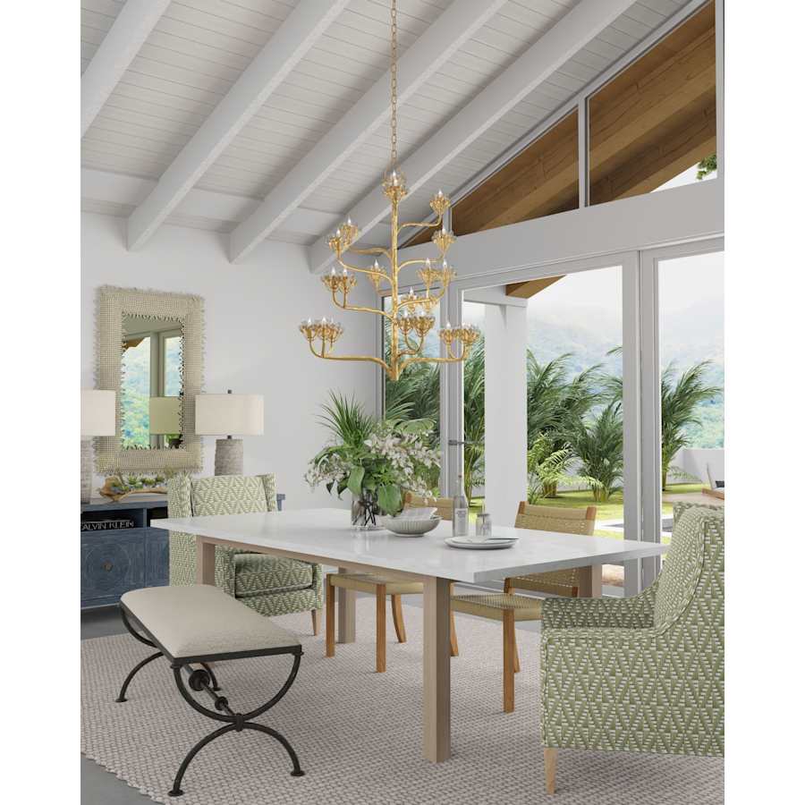 Currey and Company Agave Americana 22 Light 42" Wide 5 Tier Chandelier