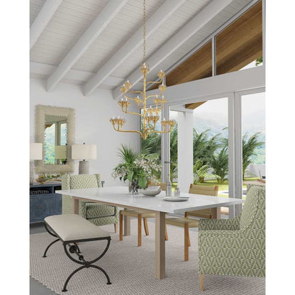 Currey and Company Agave Americana 22 Light 42" Wide 5 Tier Chandelier