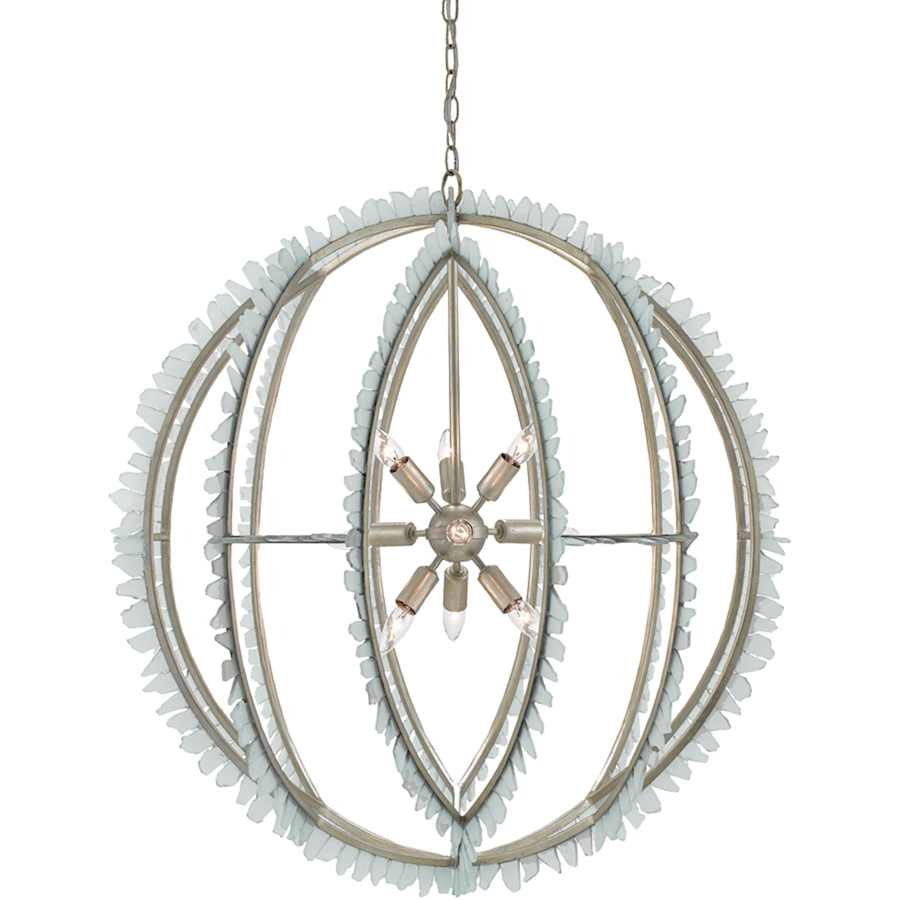 Currey and Company Saltwater 9 Light 36-1/4" Wide Cage Chandelier