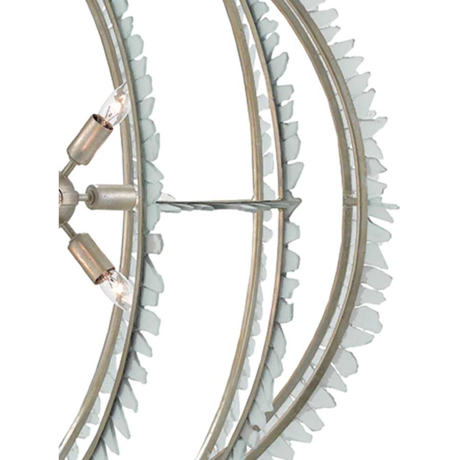 Currey and Company Saltwater 9 Light 36-1/4" Wide Cage Chandelier