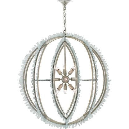 Currey and Company Saltwater 9 Light 36-1/4" Wide Cage Chandelier