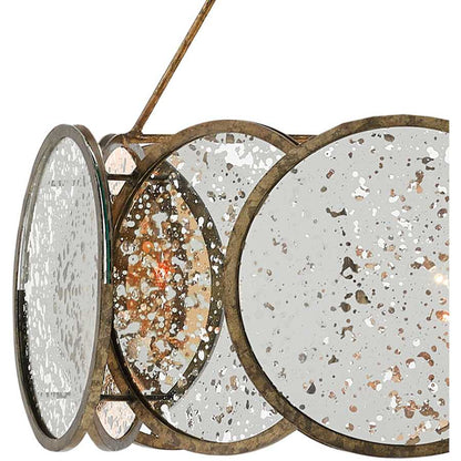 Currey and Company Oliveri 6 Light 34" Wide Drum Chandelier