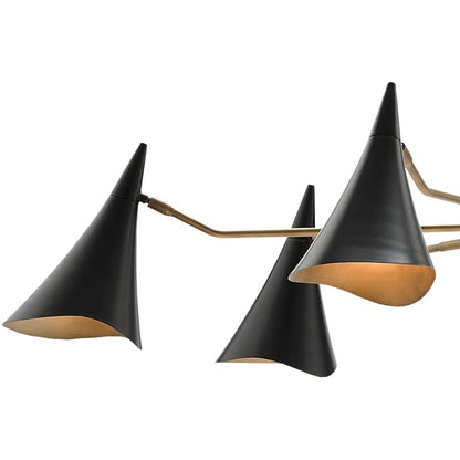 Currey and Company Library 6 Light 62" Wide Chandelier