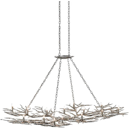 Currey and Company Rainforest 14 Light 74" Wide Chandelier