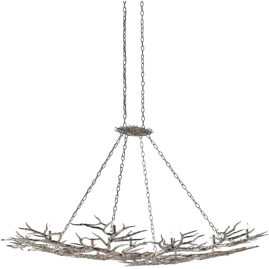 Currey and Company Rainforest 14 Light 74" Wide Chandelier