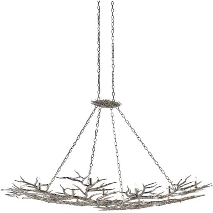 Currey and Company Rainforest 14 Light 74" Wide Chandelier