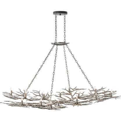 Currey and Company Rainforest 14 Light 74" Wide Chandelier