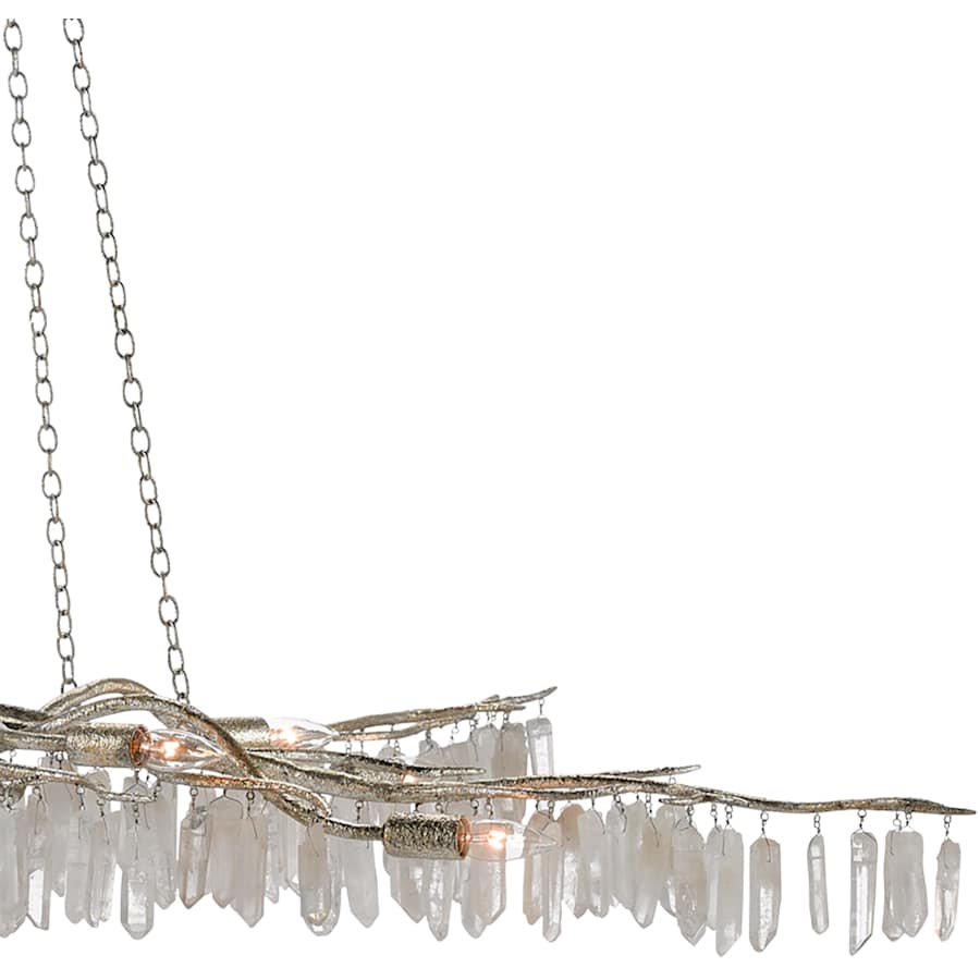 Currey and Company Forest 10 Light 62" Wide Wrought Iron Chandelier
