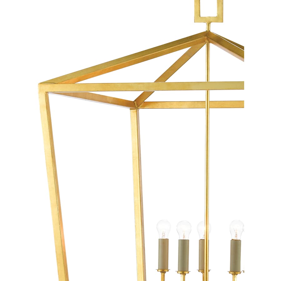 Currey and Company Denison 5 Light 32" Wide Wrought Iron Chandelier