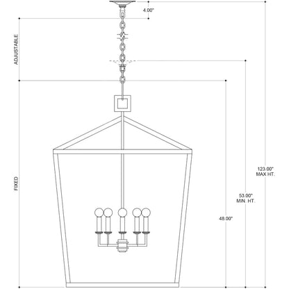 Currey and Company Denison 5 Light 32" Wide Wrought Iron Chandelier