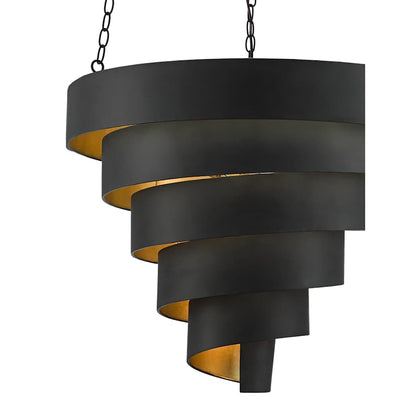 Currey and Company Chiffonade 7 Light 30" Wide Wrought Iron Chandelier