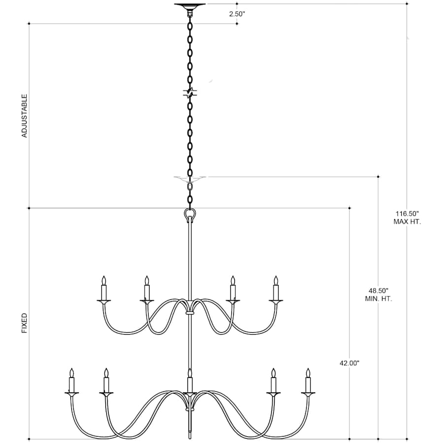 Currey and Company Tirrell Medium Chandelier