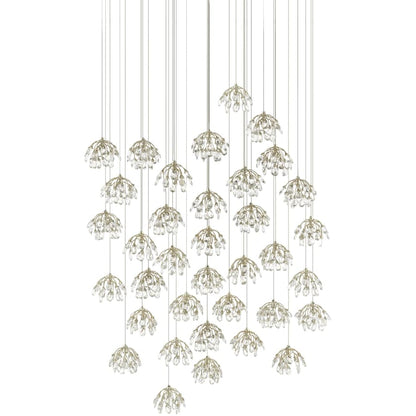 Currey and Company Crystal Bud 36 Light 33" Wide Crystal Multi Light Pendant