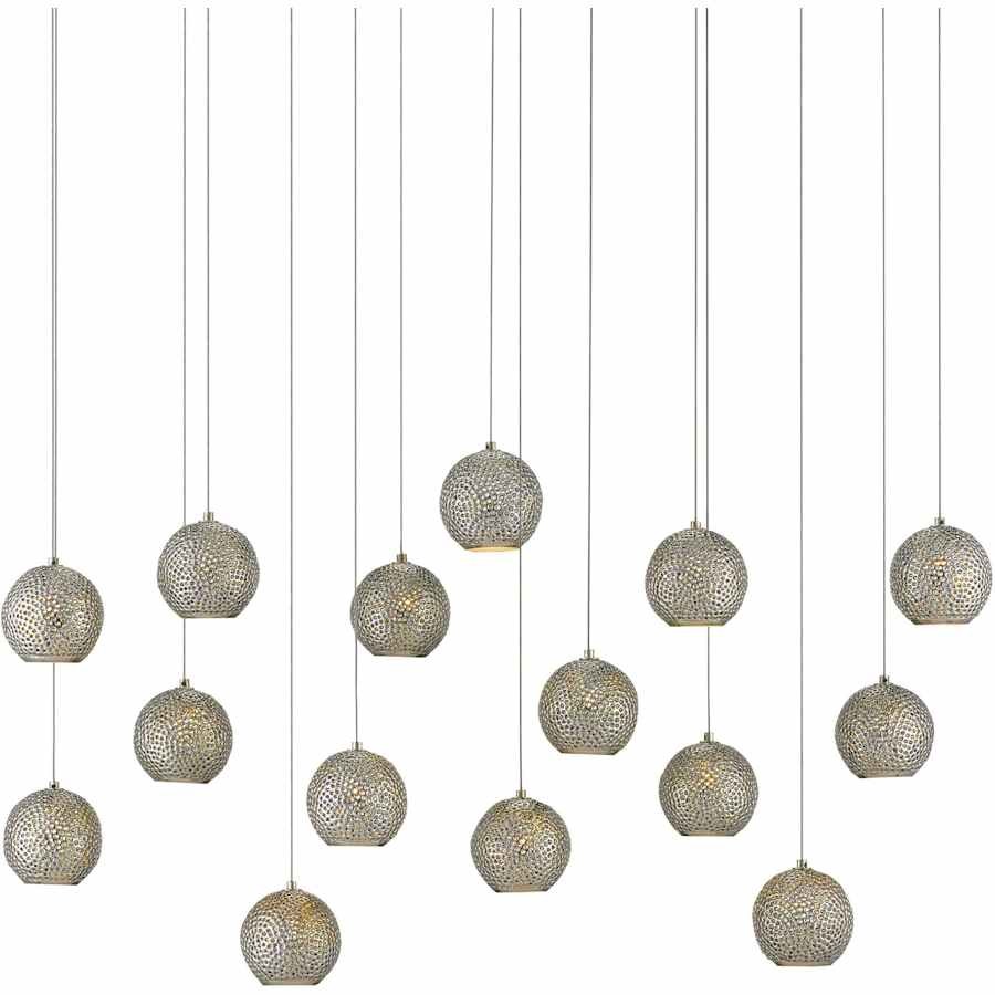 Currey and Company Giro 15 Light 48" Wide Linear Pendant