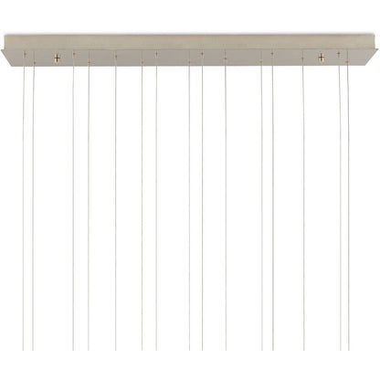 Currey and Company Giro 15 Light 48" Wide Linear Pendant