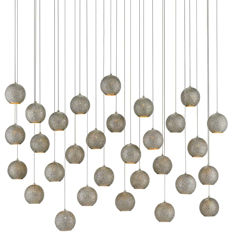 Currey and Company Giro 30 Light 54" Wide Linear Pendant
