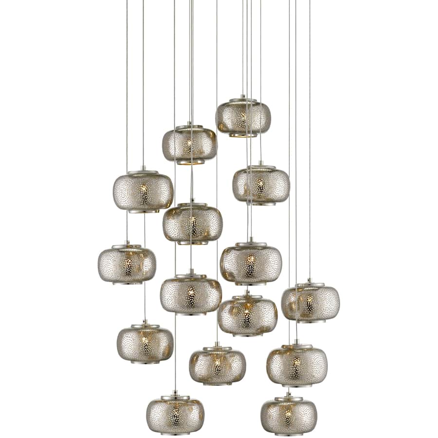 Currey and Company Pepper 15 Light 21" Wide Multi Light Pendant