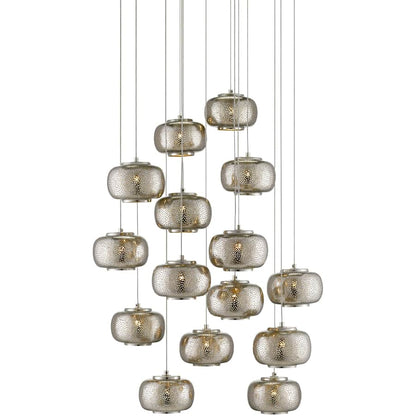Currey and Company Pepper 15 Light 21" Wide Multi Light Pendant