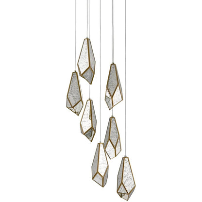 Currey and Company Glace 7 Light 13" Wide Multi Light Pendant