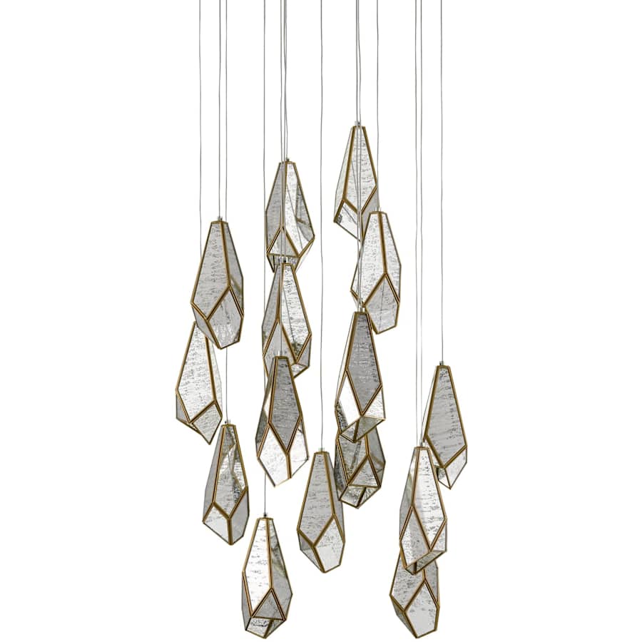 Currey and Company Glace 15 Light 21" Wide Multi Light Pendant