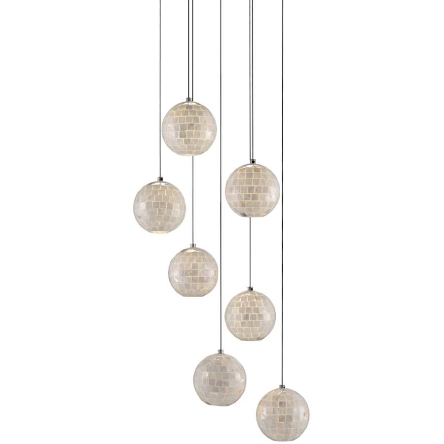 Currey and Company Finhorn 7 Light 13" Wide Multi Light Pendant